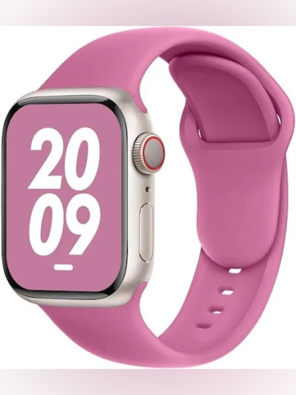 Apple Watch Band Sarina Soft-Touch Silicone - Mauve Pink Purple